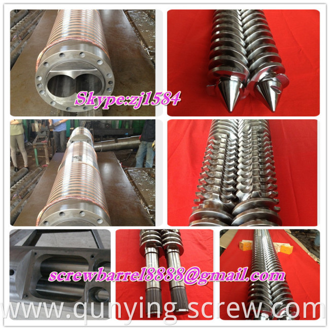 conical doubel barrel screw cylinder for pvc panel